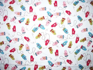 FÄUSTLINGE FARBEN SEHR HELLBLAU FLANELL STOFF BTHY - Bild 1 von 3