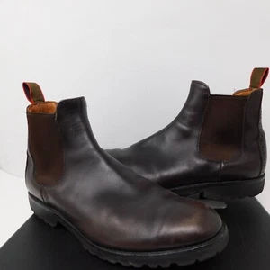 Stivali Allen Edmonds uomo 9 D Tate Chelsea alla caviglia marrone 7113 pelle - Foto 1 di 11