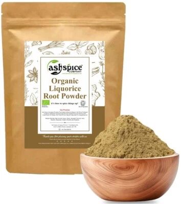ASH SPICE COMPANY ORGANIC Liquorice | Licorice Root Powder Premium Quality Free P&P S A Certified