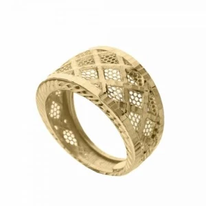 Yellow Gold Ring 18 Carat Band Women's - Picture 1 of 1