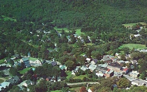 Woodstock Vermont Aerial View Postcard By Frank L. Forward Unposted - Picture 1 of 2