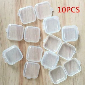 30PCS Mini Clear Plastic Small Box Jewelry Storage Container Bead Clear Case Box - Picture 1 of 5