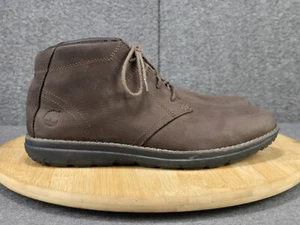 Timberland Edgemont Chukka Boots Men's Size 10 Brown Nubuck Ankle Bootie A14GX - Picture 1 of 10
