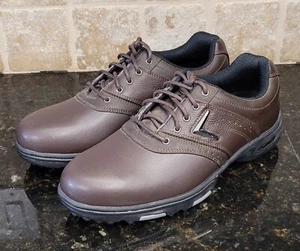 Callaway Mens Size 8.5 C-Tech Saddle Golf Shoes M152 Leather Brown New - Picture 1 of 14