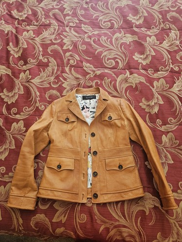 Giacca Gucci in pelle con logo 42 originale $5000