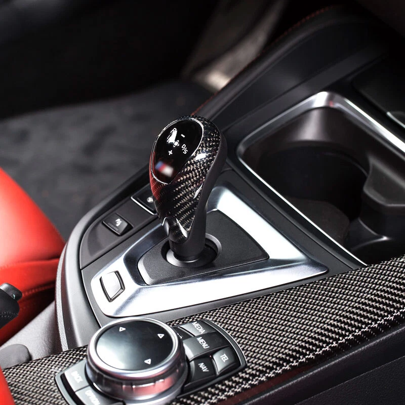 Pomo de cambio de palanca selector de engranajes de fibra de carbono M para BMW M2C F87 M3 F80 M4 F82 F83 Foto 1 de 4