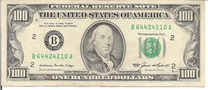 US, $100, FRN, SERIES B/A, 1985 - Picture 1 of 2