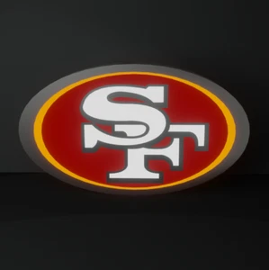 San Francisco 49ers Led Light Box NFC Team NFL Wall Display Sign - Picture 1 of 4