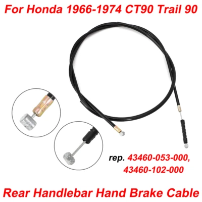 Arnés de cables de freno de mano de manillar trasero negro para Honda 1966-79 CT 90 Trail Foto 1 de 4