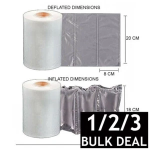 1/2/3 x Inflatable Poly Air Cushion Void Pillow Filler 7500 Cells Per Roll 600m - Picture 1 of 14