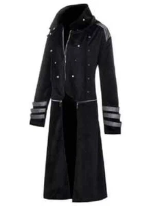 Delie Men's Vintage Court Gothic Tailcoat Steampunk Trench Coat Size small - Picture 1 of 4