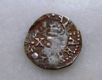 Portugal Silver Coin, XX reis (vinten) D Joao lV, 1640-56 Rare Coin