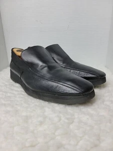 Thierry Rabotin Mens Slip On Loafer Shoes Size 13 Black Leather Comfor - Picture 1 of 9