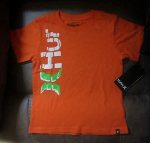 Hurley Toddler Boy's Shirt 3T NEW Short Sleeve Orange - Picture 1 of 3
