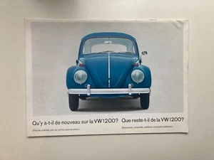 Vintage brochure sales catalogue vente Volkswagen VW 1200 beetle coccinelle FR - Picture 1 of 9