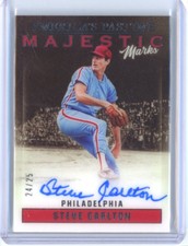 2023 STEVE CARLTON PANINI CHRONICLES AMERICA'S PASTIME MAJESTIC MARKS AUTO 24/25