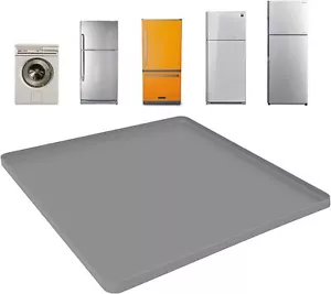 Mini Fridge Silicone Mat with Raised Edge,23.6''X23.6''X0.7'',Under Washing Mach - Picture 1 of 3