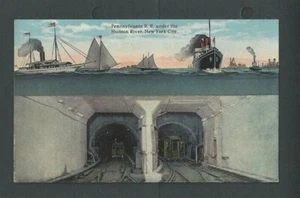 Ca 1908 PPC  Penn RR Under The Hudson River NYC Mint - Bild 1 von 1