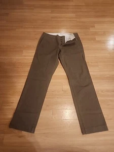 Bonobo uomo taglia 32W x 32L sopravvivenza chino bottoni davanti slim dritto nuovo senza etichette - Foto 1 di 17