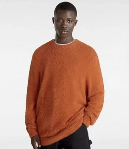 Brand New Mens Vans Elmsford Solid Sweater Auburn Size Small B3524h - Picture 1 of 12