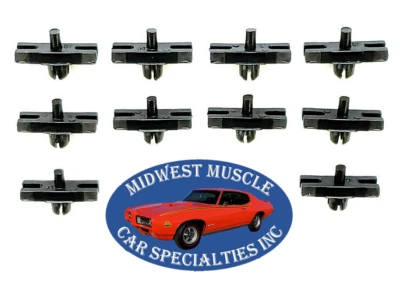 Fits 1964 Dodge Dart GT Body Upper Side Molding Rivet Trim Clip Clips 10pc D - Image 1 of 4