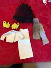 Vintage Barbie Clothes Bundle Lot Dress With Matching Jacket And More