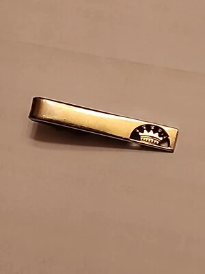 ⚡️🔥 Vintage CROWN MCM Tie Bar Clip  Gold Tone SWANK 1-1/2” Long 1/4” Wide - Image 1 of 4