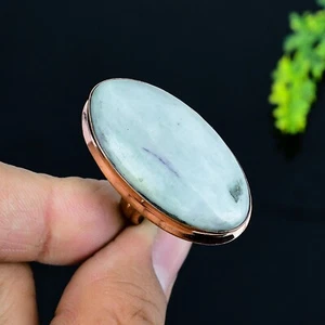 Ruby Fuchsite Gemstone Copper Ring Anniversary Ring For Women Bohemian Ring - Picture 1 of 4