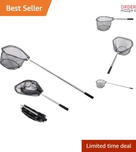 Fishing Landing Net Stainless Telescoping Handle Kids Men Women 48 Inch - Picture 1 of 9