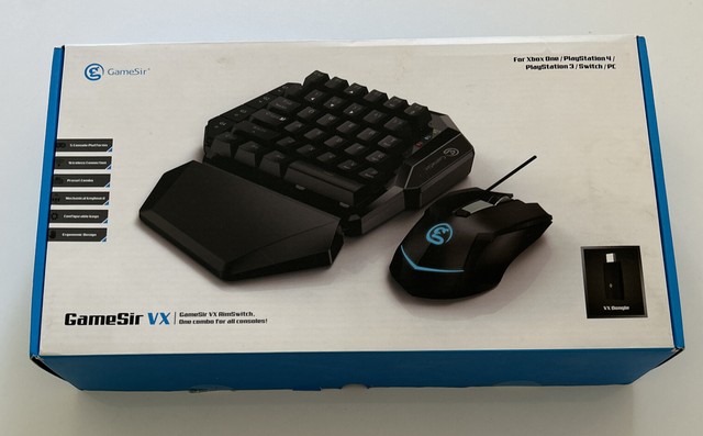 Teclado para Jogos GameSir VX2 + Mouse Gamer para PS4 / Xbox/Nintendo  Switch e PC