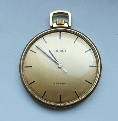 Original Vintage Tissot Stylist Pocket Watch Swiss Made - image 1 of 4