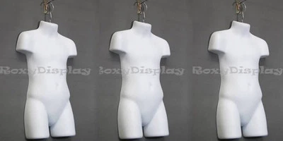 Buy 1 Get 2 Free Children Mannequin Torso Dress Form #PS-C245WH-3pc - Image 1 of 3