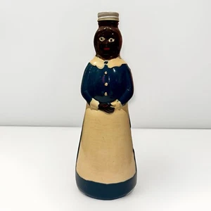 Vintage Butterworth Hand Painted Glass Bottle Black African American RARE COLOR - Picture 1 of 14
