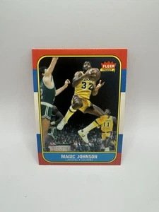 MAGIC JOHNSON 1986-87 FLEER CARD #53 LOS ANGELES LAKERS MICHIGAN STATE SPARTANS - Picture 1 of 2
