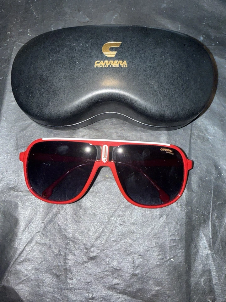 Gafas de sol Carrera Flaglab 13 C9A90 marco rojo lente negra forma aviador Foto 1 de 4