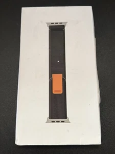 Apple Trail Loop Band for Watch Ultra - Black/Gray w/ Orange Tab M/L 49mm Sealed - Photo 1 sur 9