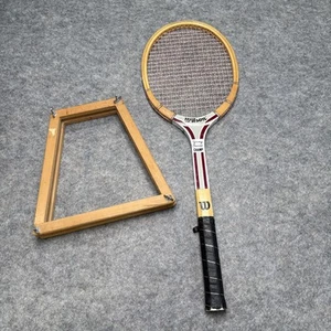 Wilson Jimmy Connors Champ Tennis Racket, W/ Press Vintage Black Handle - Picture 1 of 7
