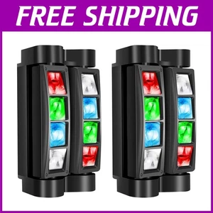 RGBW Moving Head DJ Lights, Sound Activated, 2-Pack - Picture 1 of 11