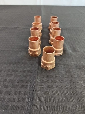Lote de 10 adaptadores de cobre sudor 3/4" FPT (Hembra) X 3/4" Foto 1 de 3