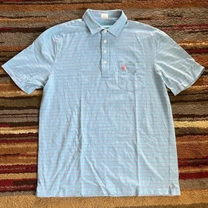 Camisa Polo Johnnie O Hangin Out Para Hombre Grande Azul Rayas Golf Exterior - Imagen 1 de 11