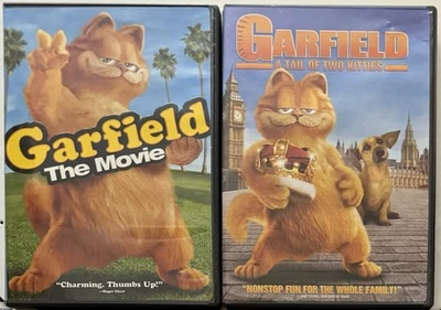 (2) Garfield DVD Lot: Garfield & A Tail of Two Kitties Bill Murray Foto 1 de 4