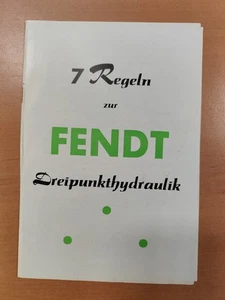 Fendt Dreipunkthydraulik Traktor Prospekt Tractor brochure 44 - Picture 1 of 7