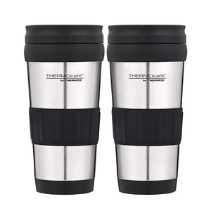 Taza de vaso aislada al vacío termo acero inoxidable genuino 2 piezas taza de matraz 420 ml - Imagen 1 de 4