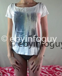 CAMISETA AMERICAN EAGLE WHITE Surf Nomad talla pequeña - Imagen 1 de 2