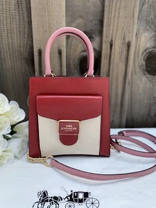 NWT Coach Mini Pepper Crossbody In Colorblock c6994 retail $328 - Picture 1 of 10