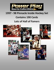 1997-98 Pinnacle Inside Complete Set (190 Cards)  Hall of Famers - Free Shipping
