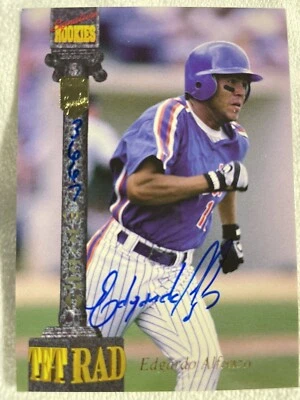 Edgardo Alfonzo Signature Rookies 1994 Tetrad Autograph Card #3667 Of 7,750 - Image 1 of 4