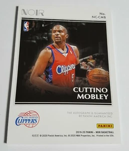 2019-20 Panini Noir CUTTINO MOBLEY Auto Noir SILVER #93/99 Clippers - Bild 1 von 12