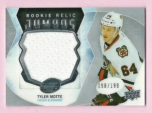 Tyler Motte Chicago Blackhawks 2016-17 UD ICE Rookie Relic Jumbos Card 098/199 - Picture 1 of 1