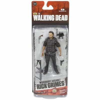 The Walking Dead Rick Grimes Andrew Lincoln Woodbury Ver Action Figure Mcfarlane - Immagine 1 di 2